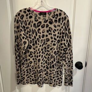 Charter Club Tan and Cream Long Sleeve Hoodie